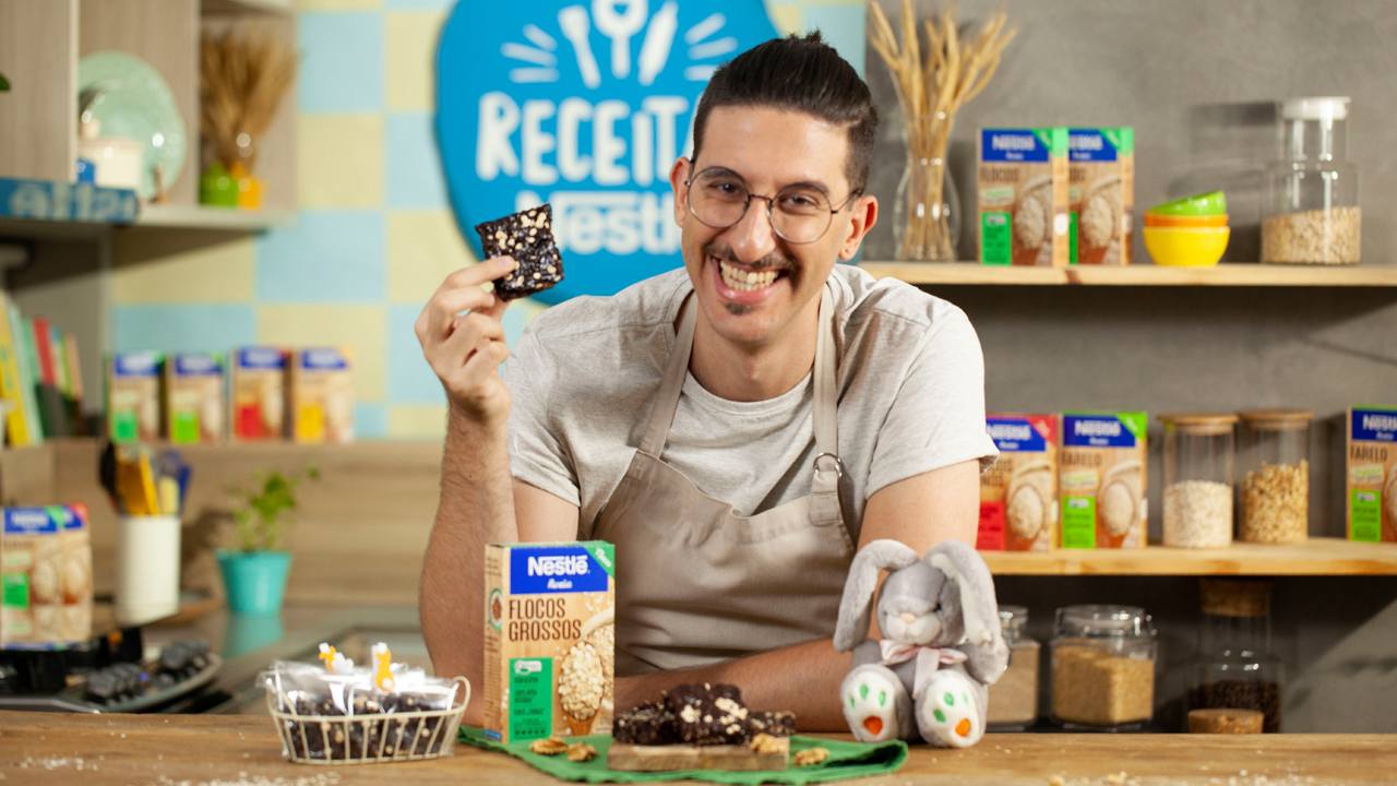 Brownie de Aveia e Cacau sem Glúten Brownie de Aveia e Cacau sem Glúten