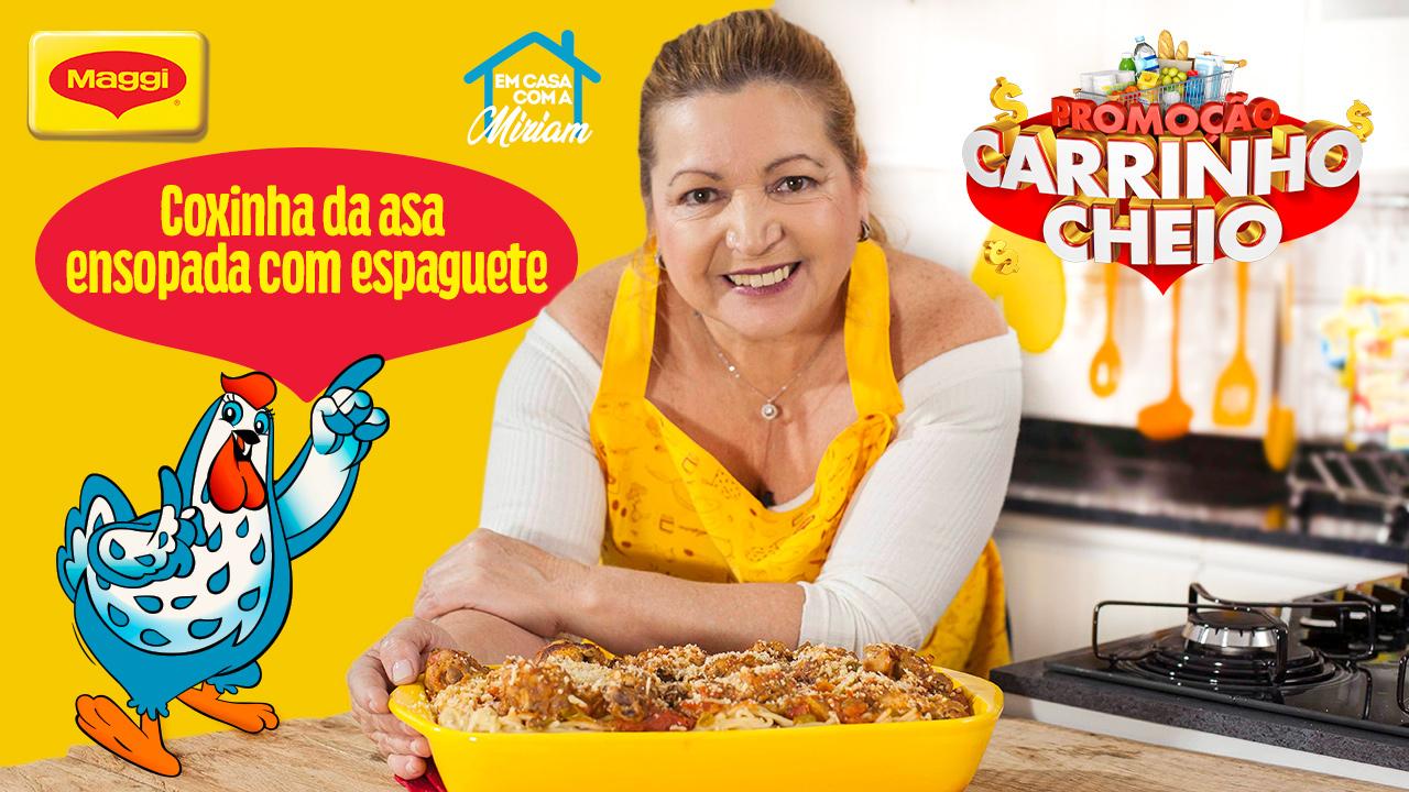Coxinha da Asa Ensopada com Espaguete
