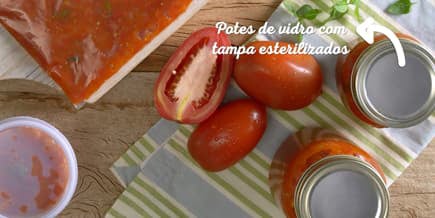 Dica 20 - Potes de Vidro - Molho Básico de Tomate