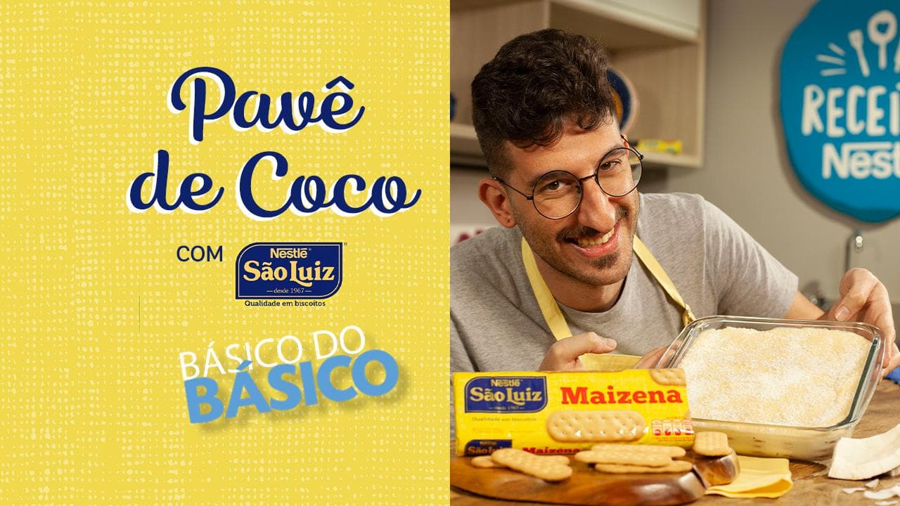 Pavê de Coco com Biscoito São Luiz