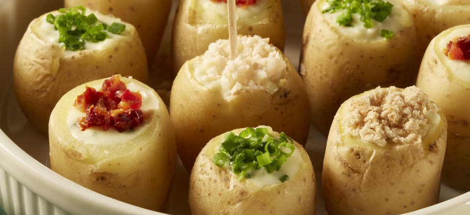 Petiscos de Natal: Baby Backed Potato