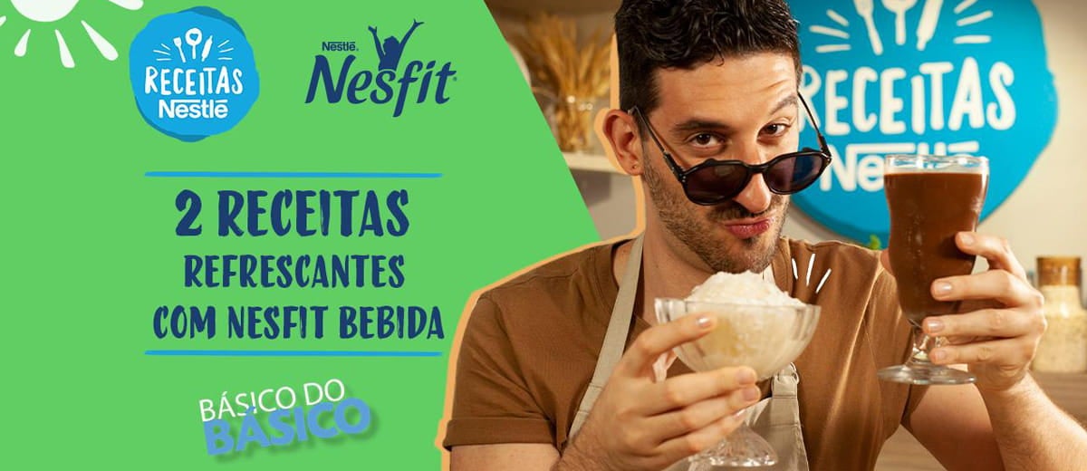 2 Receitas Refrescantes com NESFIT® Bebidas 2 Receitas Refrescantes com NESFIT® Bebidas