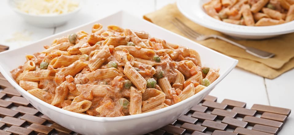Macarrão com Atum Cremoso Almoço de domingo: Macarrão com Atum Cremoso