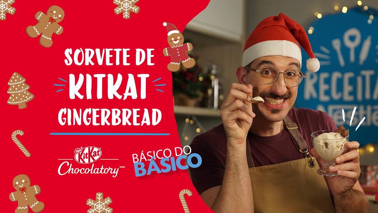 Sorvete de KITKAT® Gingerbread Sorvete de KITKAT® Gingerbread