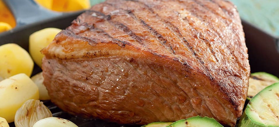 Picanha na grelha Cortes de Carne Bovina: Picanha na grelha