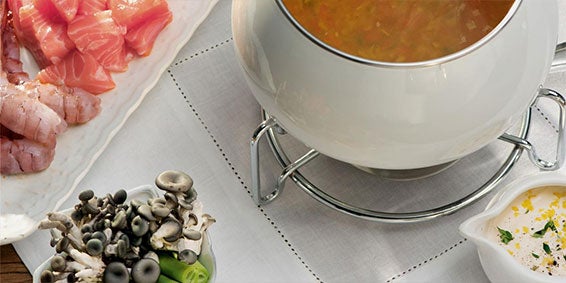 Almoço de Páscoa: Foundue de Frutos do Mar