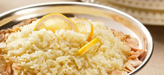 Safra de Março: Arroz com Limão Siciliano e Amêndoas