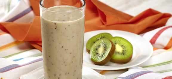 Safra de Março: Smoothie de Iogurte, Kiwi, Banana e Gengibre