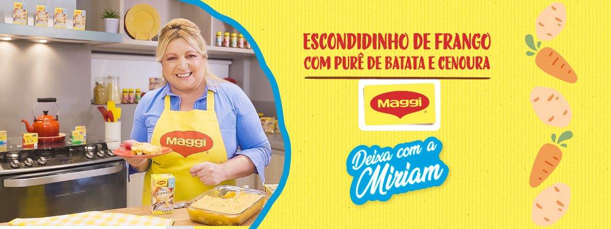 Escondidinho de Frango com Purê de Batata e Cenoura Escondidinho de Frango com Purê de Batata e Cenoura