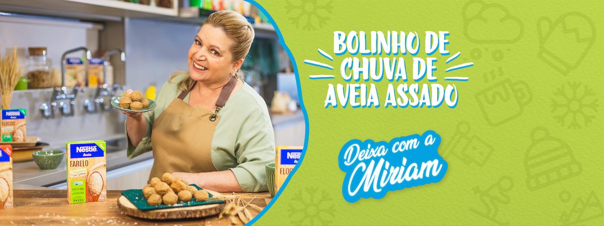 Bolinho de Chuva com Aveia Assado Bolinho de Chuva com Aveia Assado