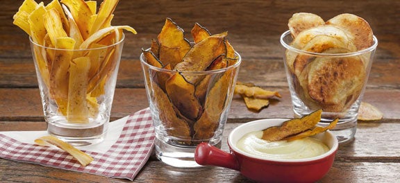 Frutas de Maio, Legumes e Verduras de Maio: Chips de Legumes com Maionese de Abacate