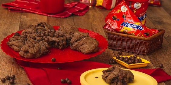 Receitas com Nescau: Pães Doces com Nescau, Pão Trançado de Nescau