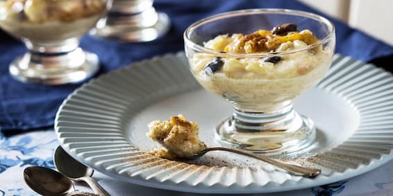 Receitas de Arroz-doce: Arroz Doce com Frutas de Micro-ondas