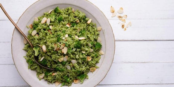 Frutas de Junho, Verduras de Junho: Arroz com Brócolis e Amêndoas