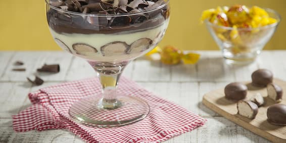 Receitas de Pavê: Pavê com chocolates e biscoitos especiais, pavê serenata de amor