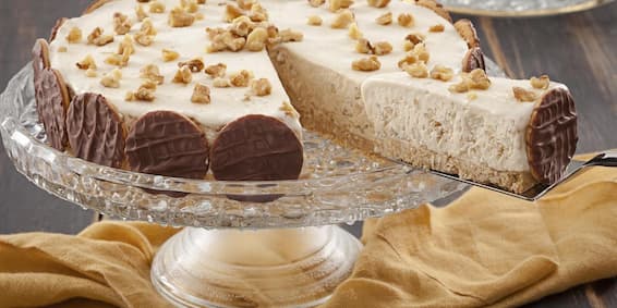Receitas de sobremesas: Sobremesas fáceis com biscoito, Torta cremosa de nozes
