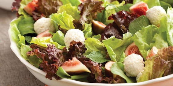 Receitas de salada: Saladas variadas com brócolis, salada com figo e bolinhas de ricota
