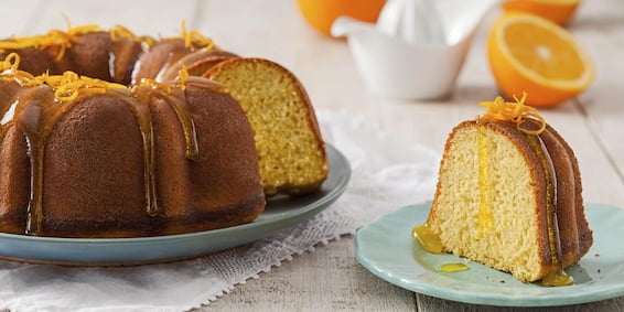 Bolo de Laranja com Calda