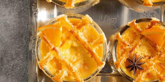 Guia dos temperos: creme de leite moça e laranja com crosta folhada