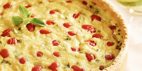 Guia dos temperos: quiche de tomates com manjericão