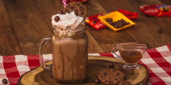 Receitas de cookie:  milkshake de nescau