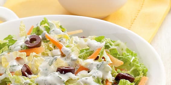 Maionese caseira: salada de acelga