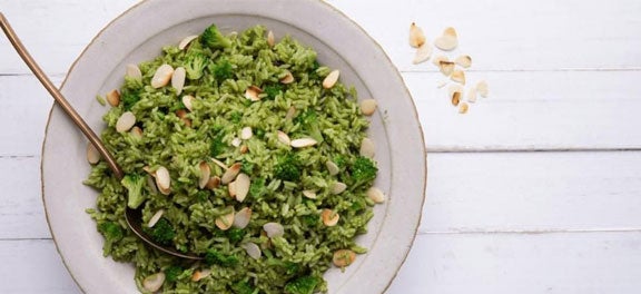 Arroz com Brócolis e Amêndoas Arroz com Brócolis e Amêndoas