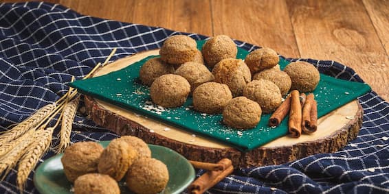 Receitas de Bolinho: bolinho de chuva com aveia assado