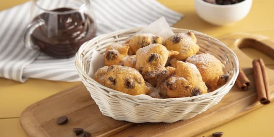 Receitas de Bolinho: bolinho de chuva de cenoura com chocolate