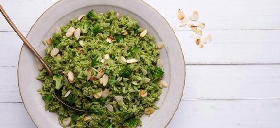 Arroz com Brócolis e Amêndoas Arroz com Brócolis e Amêndoas