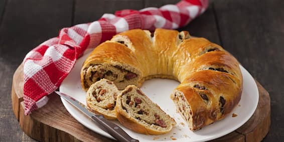 Lanches para comer a tarde: pão de linguiça