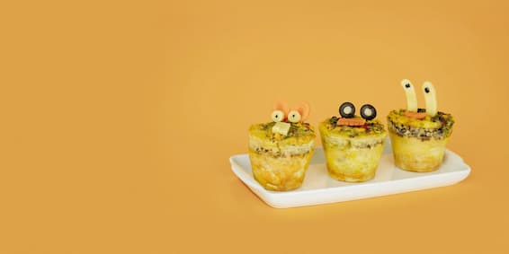 Comidas de Halloween: Muffin Omelete (Muffins Legionários)