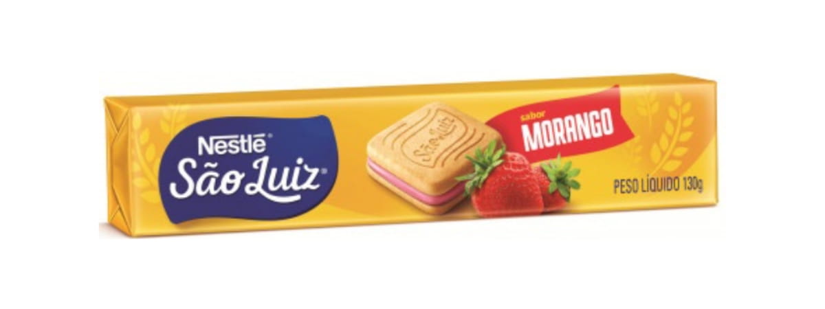 Biscoito São Luiz Recheado Morango