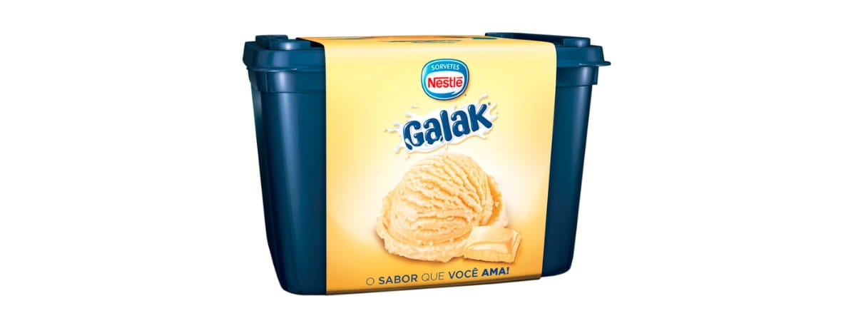 Sorvete Galak de Chocolate Branco
