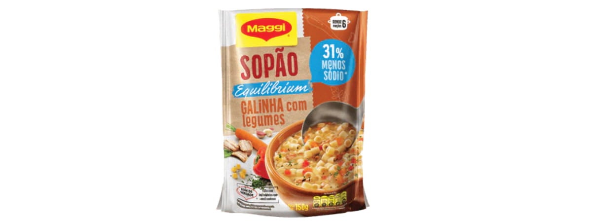 Sopão Maggi Equilibrium Galinha com Legumes