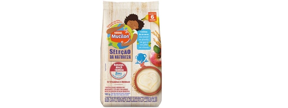 Mucilon® Seleção da Natureza Banana, Maçã e Quinoa