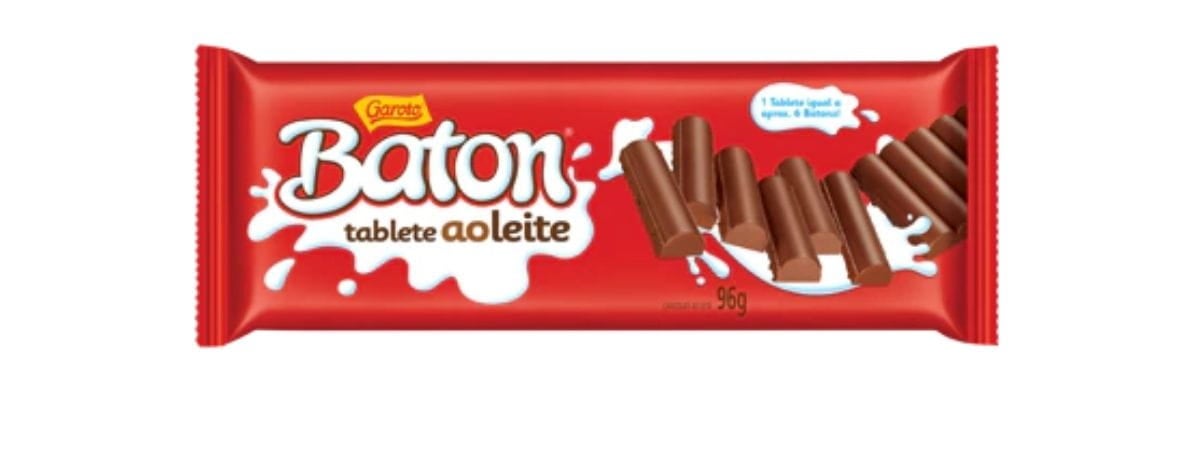 Baton Tablete Chocolate ao Leite