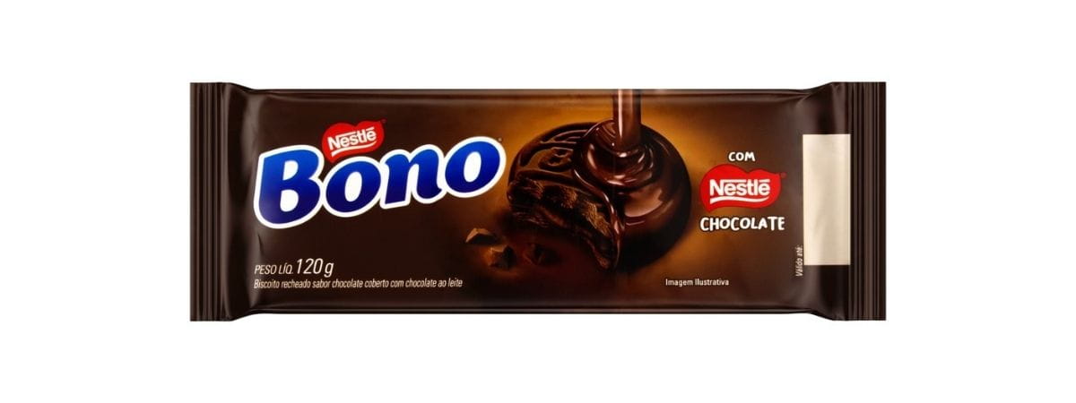 Biscoito Bono Coberto com Chocolate