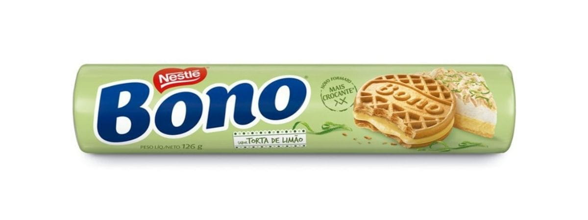 Biscoito Bono Recheado de Torta de Limão