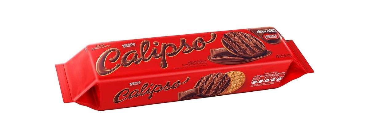 Biscoito Calipso Coberto de Chocolate