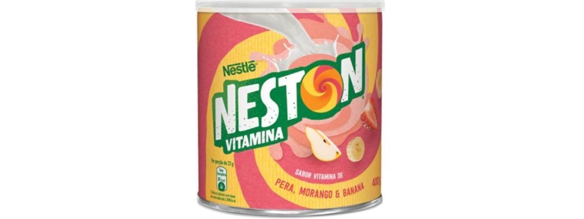NESTON Vitamina de Morango, Pera e Banana