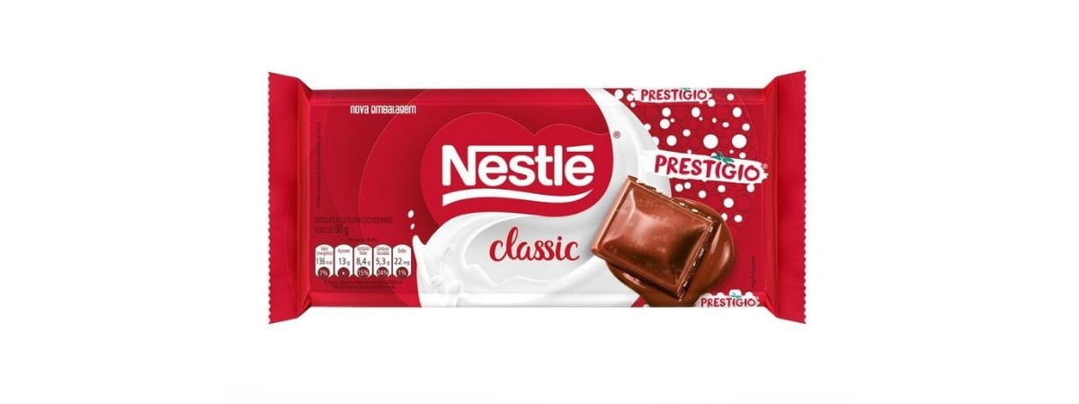 Chocolate Nestlé Classic Prestígio 90g