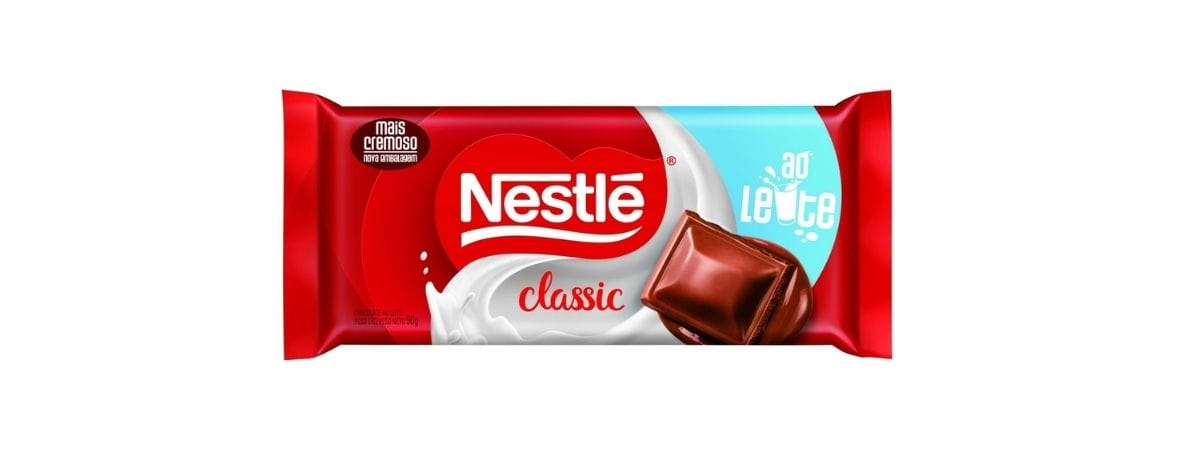 Chocolate Nestlé Classic ao Leite 90g