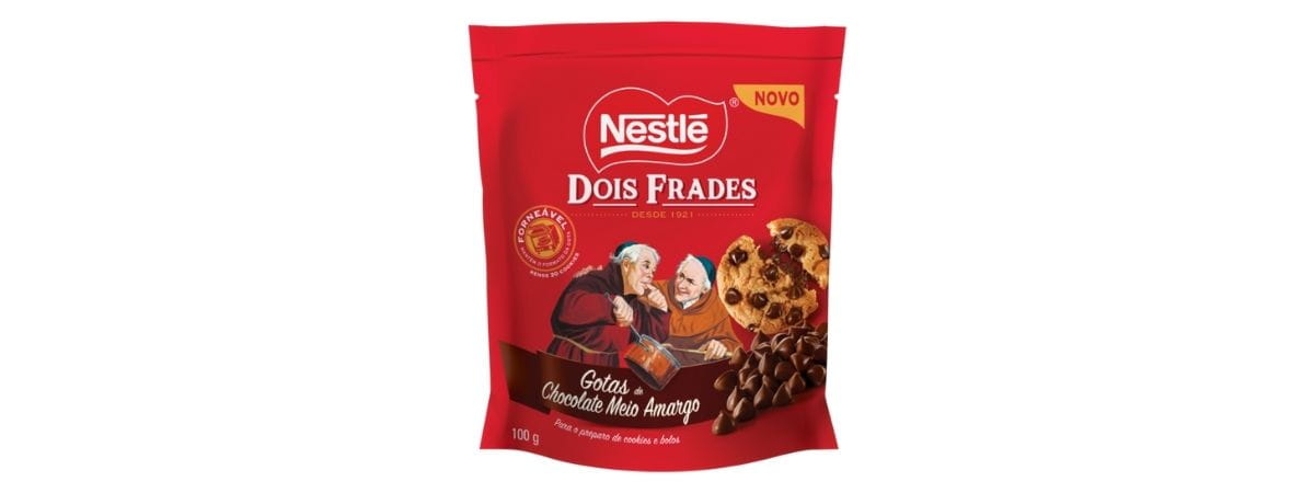 Gotas de Chocolate Meio Amargo Nestlé® Dois Frades®