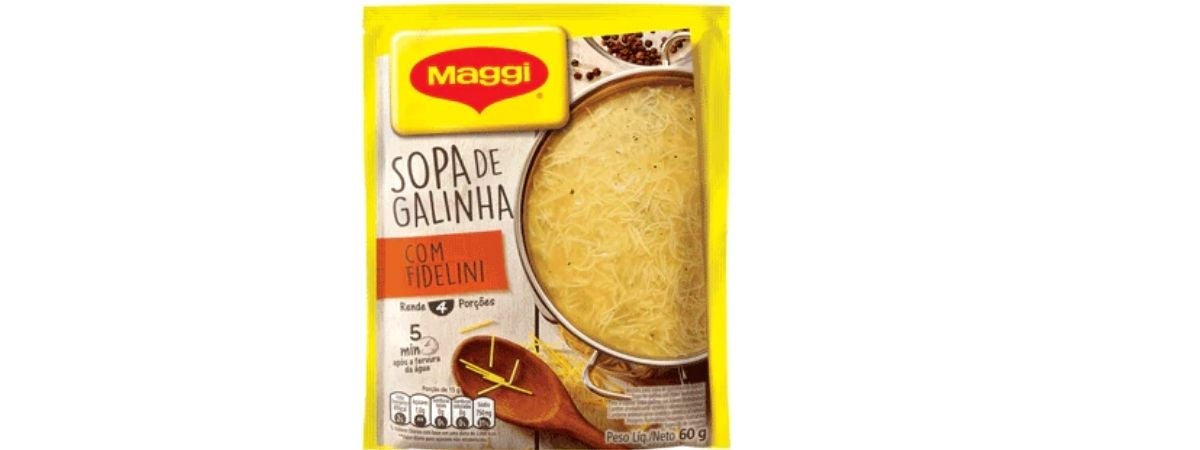 Maggi Sopa Sabor Galinha com Fidelini