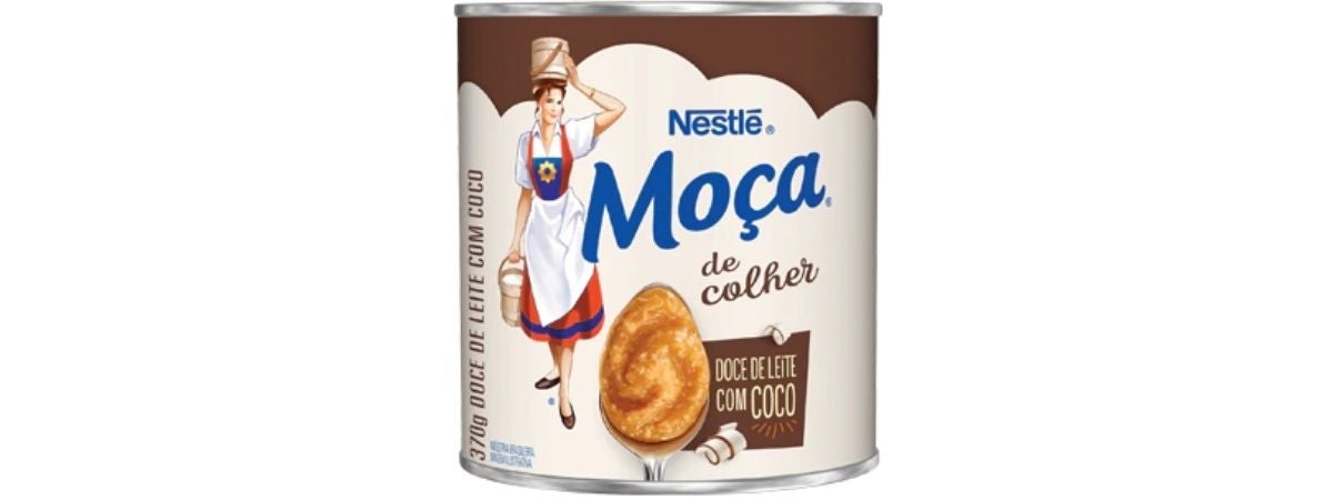 Moça de Colher Doce de Leite com Coco