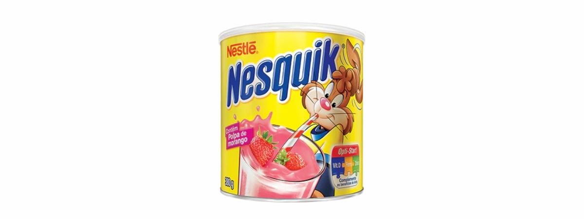 Nesquik em pó sabor Morango