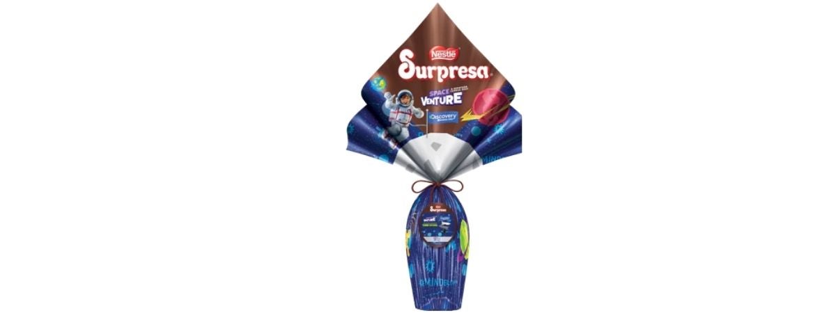 Ovo de Páscoa Infantil Supresa Espaço 150g