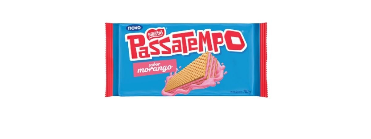 Wafer Passatempo Morango 110g