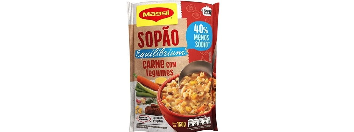 Sopão Maggi Equilibrium Carne com Legumes
